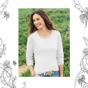 🌲NEW Women's sahalie LS Henley sz small